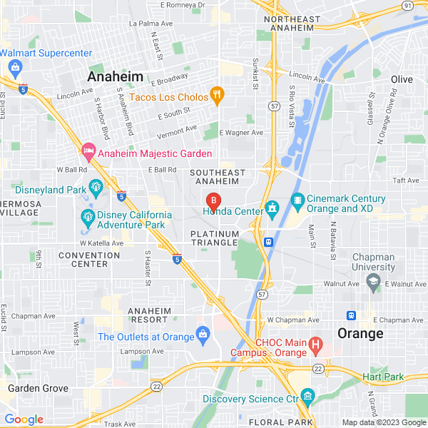 City Tile and Cabinets location map: 1535 S State College Blvd, Anaheim, CA