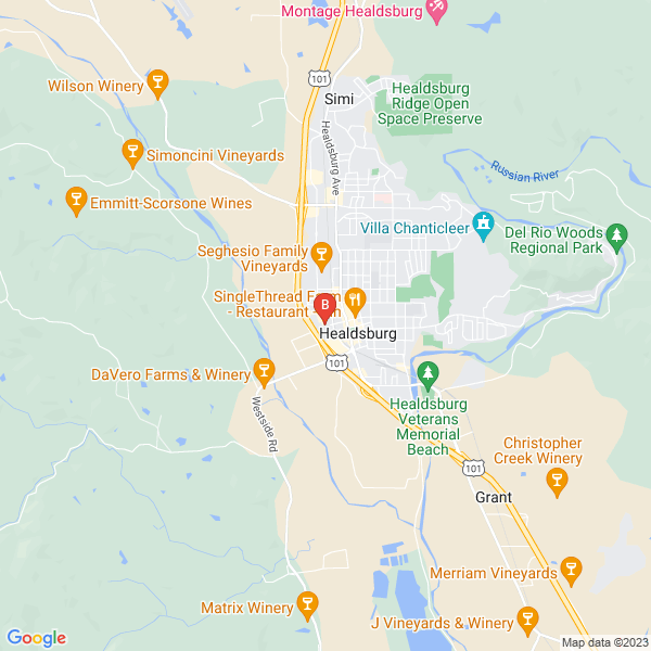 Lavish Audio - Video - Control Healdsburg location map: 402 Moore Lane, Healdsburg, California