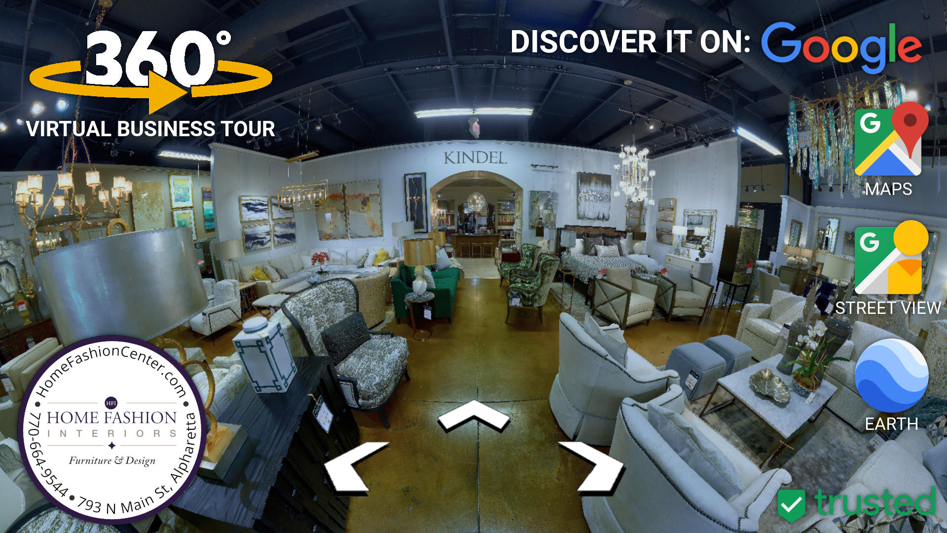 Virtual 360 business listing